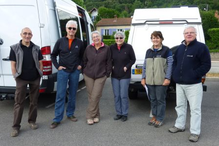 Gérard, Yves, Betty, Odile, Annie et Michel