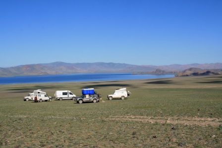 bivouac et rencontre au lac